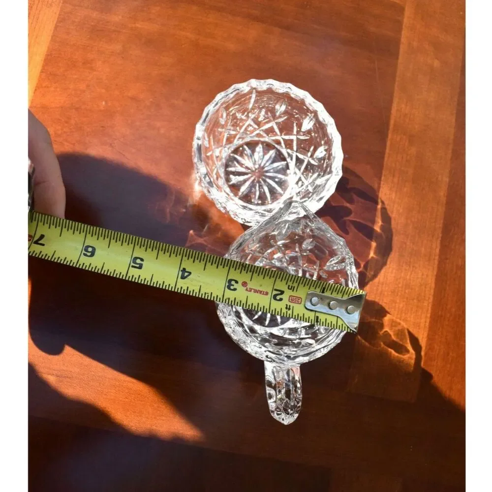 Montpellier Kristal Zajecar 24% Lead Crystal Sugar Bowl & Creamer Set
